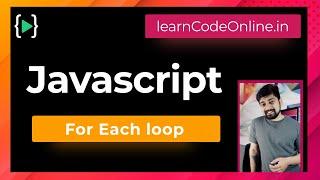 For Each loop in javascript