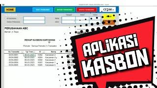 Aplikasi Kasbon Karyawan | Hutang Karyawan | Bon Karyawan - Berbasis Excel Ringan dan Simpel 2023