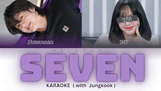 Seven Karaoke | Jungkook (정국) | Duet with Colour coded Lyrics