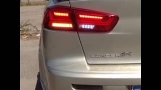 Mitsubishi Lancer X LED фонари в стиле Audi A6 / LED taillights Lancer