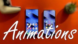 Samsung Galaxy S22 Ultra vs Xiaomi 13 - Animations Compared!