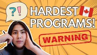 TOP 5 STRESSFUL DIPLOMA PROGRAMS for International students in Canada #studyincanada