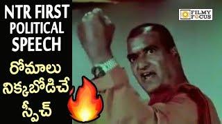 NTR First Political Speech || #NTR Goose Bumps Speech : Unseen Video - Filmyfocus.com