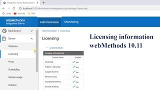 How to check License Information for webMethods Integration Server