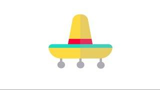 Tutorial desain topi Sombrero | Flat Icon Adobe Illustrator