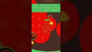 Land Monster diving in Infernal Lava. Bettermope.io #mope #bettermope