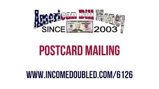 American Bill Money Postcard Mailing