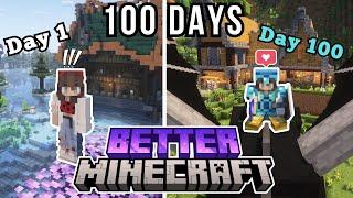 I survived 100 DAYS in BETTER MINECRAFT 1.20 | Modded Minecraft 1.20 Movie