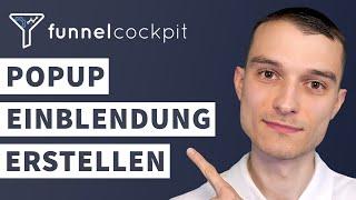 PopUp Einblendungen auf der Webseite in Funnelcockpit erstellen Tutorial deutsch [2025]