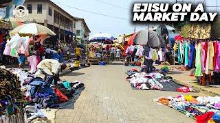 Let's Go For A Walk | Virtual Walking Tour Around Ejisu, Kumasi, Ghana On A MARKET DAY