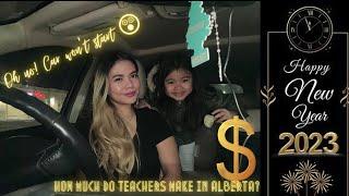 How much do teachers make in Canada? I First Vlog of 2023 + My car won't start