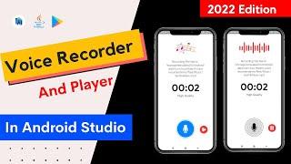 Voice recorder in android studio | how to create voice recorder app in android studio | Audio record