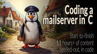 11h Megaproject: Coding a Mailserver in C, start-to-finish, spelled-out, in code