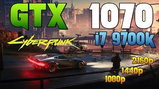 Test GTX 1070 + i7 9700K Cyberpunk 2077 v1.61  l 1080p l 1440p l 2160p l