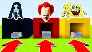 DO NOT CHOOSE THE WRONG MINECART (SLENDRINA, PENNYWISE, SPONEGBOB)(Ps3/Xbox360/PS4/XboxOne/PE/MCPE)