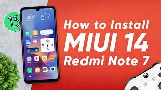 Install MIUI 14 Xiaomi EU on Redmi Note 7 | Android 13 | MIUI 14 for Redmi Note 7