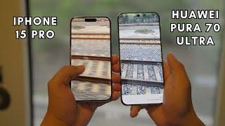 iPhone 15 Pro vs Huawei Pura 70 Ultra | Taking Pictures On 300 km/h | Camera Test