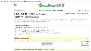 Building Java Programs Self-Check 10.8 maxLength