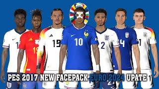 PES 2017 NEW FACEPACK EURO 2024 FOR ALL PATCH