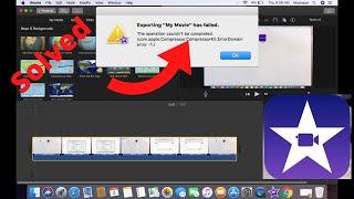 How to Fix iMovie Export Error on Mac | iMovie the Operation Couldnt Be Completed