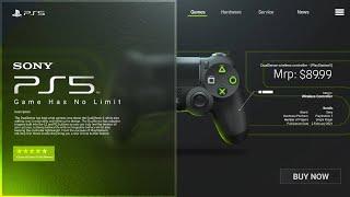 PS5 CONTROLLER WEBSITE UI/UX DESIGN ON ANDROID || SPEED ART || IBIS PAINT X