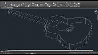 Beginner Tutorial 1 (AutoCAD 2017) - Designing a Guitar