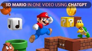 Super Mario but in 3D(Unity 3D) || ChatGPT Game Tutorial || Make Complete Mario game in 1.5 hrs