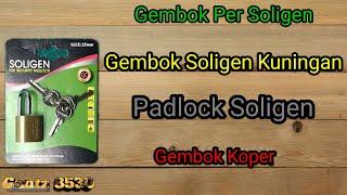 Gembok Per Soligen Gembok Koper Padlock Asli Kuningan #shorts #soligen #padlock #kuningan