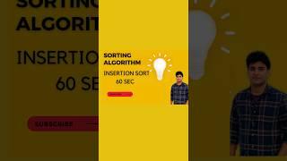 Sorting Algorithm: Insertion sort #shorts #sorting #coding #algorithm #sortingalgorithm #viral #dsa
