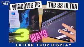 Samsung Second Screen vs SuperDisplay vs SpaceDesk | Get the most out of your Galaxy Tab S8 Ultra!