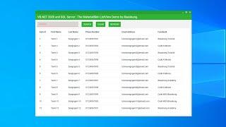 VB.NET (MaterialSkin) Search Data from SQL Server and Display in ListView Control (Demo Video)