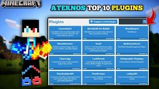 Aternos Top 10 Best Plugins Every SMP Needs || How to Add and Use In Minecraft Server Hindi 