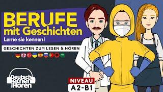 #856 Berufe mit Geschichten zum Lesen & Hören - [Deutsch lernen durch Hören] #dldh #learngerman