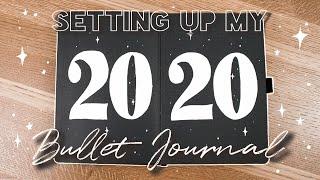 My 2020 Bullet Journal Setup │ Archer and Olive Black Out Book!!