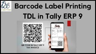 Barcode Label Printing TDL in Tally ERP 9