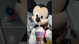 Mickey tries the Grimace Shake #mickeymouse #grimace #grimaceshake #grimacebirthday #happybirthday