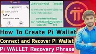 Pi Wallet Kaise Create Kare | Pi Wallet Kaise Banaye | Pi Wallet Connect Kaise Kare | Pi Wallet Key