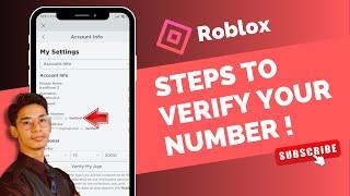 How to Verify Your Phone Number on Roblox !