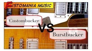 Gibson CUSTOMBUCKER (`57 Goldtop) vs. BURSTBUCKER #2 & #3 (`59 Flametop) - Part 1 - Mid-Gain