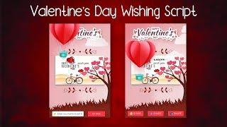 Valentine's Day premium PHP and Blogger Wishing Script