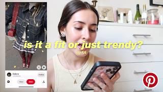 are these pinterest outfits a fit or just trendy? *fit or trend ep.1*