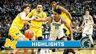 Michigan at Michigan State | Highlights | Big Ten Men's Basketball | Jan. 30, 2024