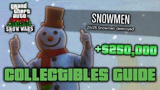 GTA Online: How to Unlock The Snowman Outfit and Earn $250,000! (Snowman Collectibles Guide)