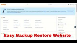 How to Backup and Restore WordPress Website from cPanel
