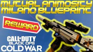 Black Ops : Cold War - MUTUAL ANIMOSITY MILANO 821 BLUEPRINT REVIEW - BETA REWARD BLUEPRINT!