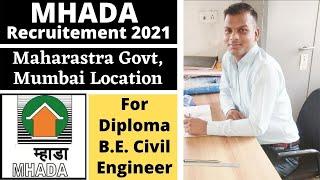 MHADA Recruitment 2021 | Govt Job Vacancies for Civil Engineers | 565 Job Vacancy Civil Engineers