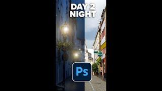 Turn DAY into NIGHT in Photoshop. Realistic.