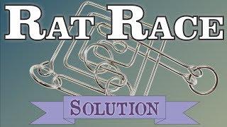 Solution for Rat Race from Puzzle Master Wire Puzzles