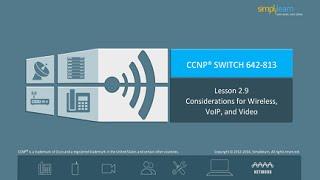 Consideration For Wireless, VoIP, and Video | Cisco Certified Network Training | Simplilearn