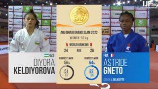 Diyora Keldiyorova vs Astride Gneto | Final -52 Abu Dhabi Grand Slam 2022